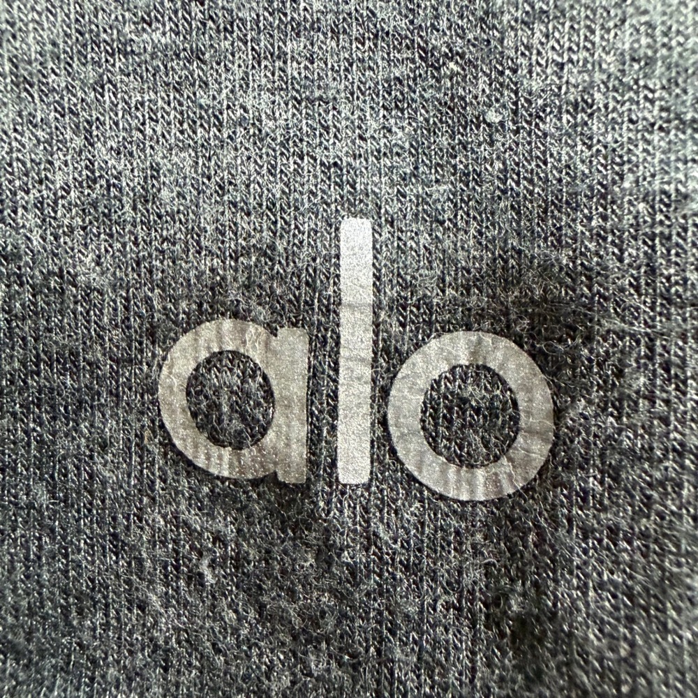 Alo Yoga Fluid Tunic Hoodie Pullover Charcoal Gray Oversize Athleisure Women's M - Picture 6 of 6
